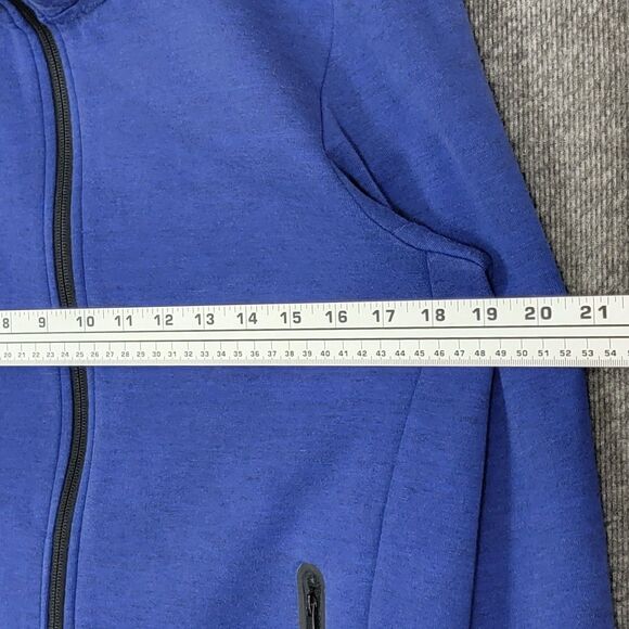 Uniqlo Jacket Womens Small Blue Hooded Performance Full Zip - Picture 6 of 12